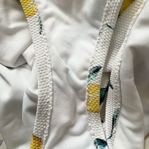 Jessica Simpson Lemons One Piece Swimsuit White Yellow Size Large - Picture 8 of 10